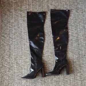 Black Over-the-Knee Boots